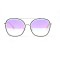 Женские сонцезащитные очки 10784 золотые с розовой линзой . Photo 2