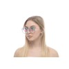 Женские сонцезащитные очки 10784 золотые с розовой линзой 