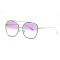 Жіночі сонцезахисні окуляри 10784 золоті з рожевою лінзою . Photo 1