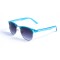 Женские сонцезащитные очки 12982 синие с чёрной градиент линзой . Photo 1