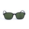 Женские сонцезащитные очки 12984 чёрные с зелёной линзой 