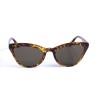 Жіночі сонцезахисні окуляри 12985 леопардові з коричневою лінзою 