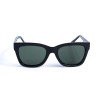 Жіночі сонцезахисні окуляри 12987 чорні з зеленою лінзою 