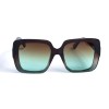 Женские сонцезащитные очки 12988 коричневые с коричневой градиент линзой 