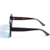 Жіночі сонцезахисні окуляри 12988 коричневі з коричневою градієнт лінзою 