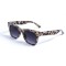 Жіночі сонцезахисні окуляри 12989 леопардові з темно-синьою лінзою . Photo 1