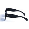 Женские сонцезащитные очки 12991 чёрные с чёрной градиент линзой 