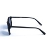 Женские сонцезащитные очки 12994 чёрные с чёрной линзой 