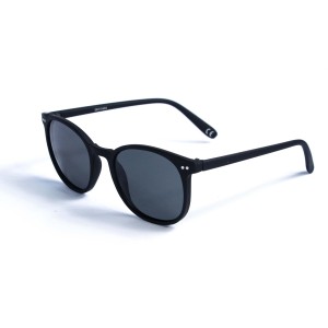 Жіночі сонцезахисні окуляри 12994 чорні з чорною лінзою 