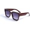 Жіночі сонцезахисні окуляри 12995 коричневі з темно-синьою лінзою . Photo 1