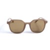 Жіночі сонцезахисні окуляри 12998 коричневі з коричневою лінзою 