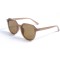 Жіночі сонцезахисні окуляри 12998 коричневі з коричневою лінзою . Photo 1