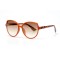 Женские сонцезащитные очки 10786 коричневые с коричневой линзой . Photo 1