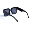 Женские сонцезащитные очки 13004 чёрные с чёрной линзой 