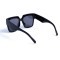 Женские сонцезащитные очки 13004 чёрные с чёрной линзой . Photo 3