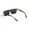 Женские сонцезащитные очки 13006 леопардовые с жёлтой линзой 