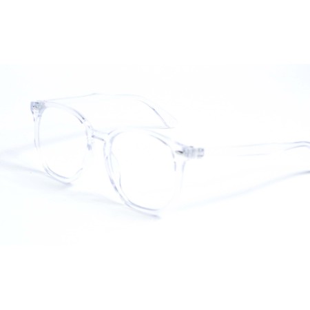 Женские сонцезащитные очки 13008 прозрачные с прозрачной линзой 
