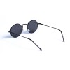 Женские сонцезащитные очки 13010 чёрные с чёрной линзой 