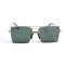 Женские сонцезащитные очки 13012 золотые с зелёной линзой . Photo 2