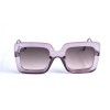 Женские сонцезащитные очки 13022 розовые с коричневой линзой 