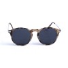 Женские сонцезащитные очки 13026 леопардовые с чёрной линзой 