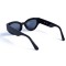 Женские сонцезащитные очки 13029 чёрные с чёрной линзой . Photo 3