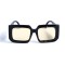 Женские сонцезащитные очки 13030 чёрные с жёлтой линзой . Photo 2