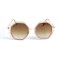 Жіночі сонцезахисні окуляри 13033 золоті з коричневою лінзою . Photo 2