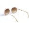 Женские сонцезащитные очки 13033 золотые с коричневой линзой . Photo 3