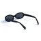 Женские сонцезащитные очки 13034 чёрные с чёрной линзой . Photo 3