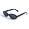 Женские сонцезащитные очки 13034 чёрные с чёрной линзой . Photo 1