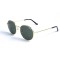 Женские сонцезащитные очки 13035 золотые с зелёной линзой . Photo 1