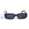 Женские сонцезащитные очки 13036 чёрные с чёрной линзой . Photo 2