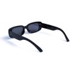 Жіночі сонцезахисні окуляри 13036 чорні з чорною лінзою 