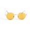 Женские сонцезащитные очки 13037 золотые с жёлтой линзой . Photo 2