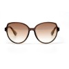 Женские сонцезащитные очки 10789 коричневые с коричневой линзой 