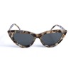 Жіночі сонцезахисні окуляри 13043 леопардові з чорною лінзою 