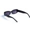 Женские сонцезащитные очки 13044 чёрные с чёрной линзой . Photo 3