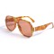 Женские сонцезащитные очки 13048 леопардовые с оранжевой линзой . Photo 1