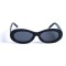 Женские сонцезащитные очки 13049 чёрные с чёрной линзой . Photo 2