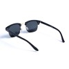 Женские сонцезащитные очки 13053 чёрные с чёрной линзой 
