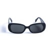Жіночі сонцезахисні окуляри 13055 чорні з чорною лінзою 
