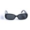 Женские сонцезащитные очки 13055 чёрные с чёрной линзой . Photo 2