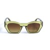 Жіночі сонцезахисні окуляри 13057 жовті з коричневою лінзою 