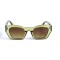Женские сонцезащитные очки 13057 жёлтые с коричневой линзой . Photo 2