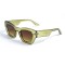 Женские сонцезащитные очки 13057 жёлтые с коричневой линзой . Photo 1