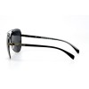 Женские сонцезащитные очки 10791 чёрные с чёрной линзой 