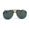 Женские сонцезащитные очки 13063 золотые с зелёной линзой . Photo 2