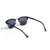 Женские сонцезащитные очки 13066 чёрные с ртутной линзой 