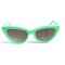 Женские сонцезащитные очки 13072 зелёные с коричневой линзой . Photo 2